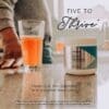 Daily Wellness - cinco a prosperar bebida de vidrio